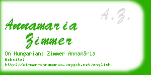 annamaria zimmer business card